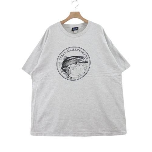 Creek Angler's Device クリーク FISH プリント Tシャツ 2XL グレー