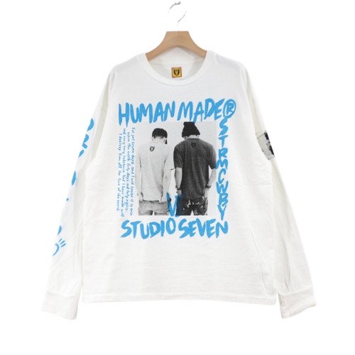 HUMAN MADE × STUDIO SEVEN ロングスリーブ Tシャツ L ホワイト - ブランド古着買取・販売unstitchオンラインショップ