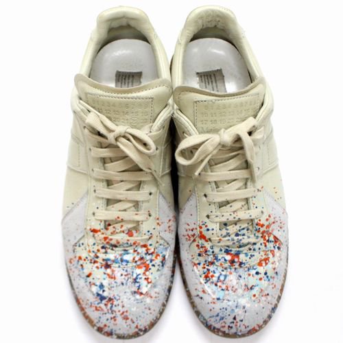 Maison Margiela 10 メゾン マルジェラ 10 REPLICA ペンキ加工 ジャーマントレーナー 40 ベージュ -  ブランド古着買取・販売unstitchオンラインショップ