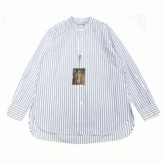 Cristaseya ꥹ JAPANESE STRIPED COTTON MAO SHIRT ȥ饤 ޥ  M ۥ磻