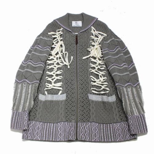 rurumu: 縷縷夢兎 19AW Agnus Dei knit cowichan カウチンニット FREE グレー -  ブランド古着買取・販売unstitchオンラインショップ