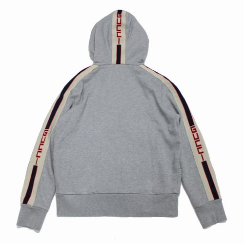 GUCCI グッチ 17AW テクニカルライン ジップアップパーカー S グレー - ブランド古着買取・販売unstitchオンラインショップ