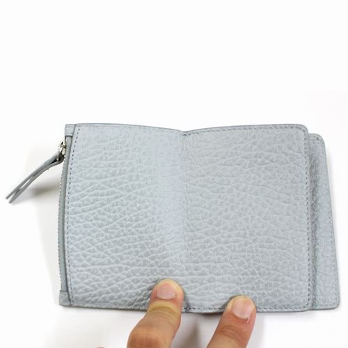 Maison Margiela 11 メゾン マルジェラ SMALL FLIP FLAP WALLET ウオレット 二つ折り 財布 水色 -  ブランド古着買取・販売unstitchオンラインショップ