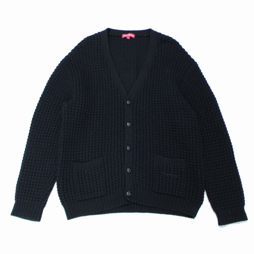 Supreme シュプリーム 21AW Waffle Knit Cardigan カーディガン L ブラック -  ブランド古着買取・販売unstitchオンラインショップ