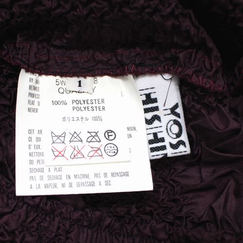 YOSHIKI HISHINUMA ヨシキ ヒシヌマ Vintage Shrink Shirt シュリンク スカート 1 パープル -  ブランド古着買取・販売unstitchオンラインショップ