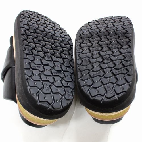 sacai サカイ 23SS Multiple Sole Sandals レザーサンダル 38 ブラック -  ブランド古着買取・販売unstitchオンラインショップ