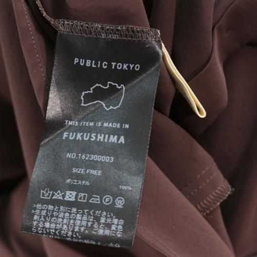 PUBLIC TOKYO パブリックトーキョー ショルダータックハーフ