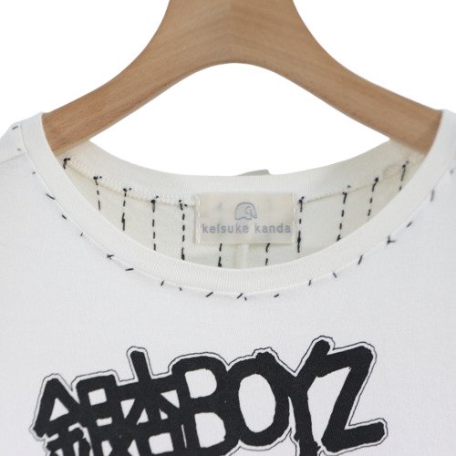 Keisuke Kanda × 銀杏BOYZ 手縫いのTシャツ 1 ホワイト - ブランド古着