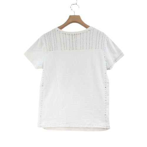 Keisuke Kanda ケイスケカンダ 手縫いのTシャツ 1 ホワイト - ブランド 