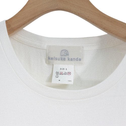 Keisuke Kanda × 銀杏BOYZ Tシャツ S ホワイト ブラック - ブランド古着買取・販売unstitchオンラインショップ