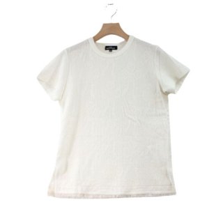 tricot COMME des GARCONS トリココムデギャルソン 20SS リボン柄 裾フリル Tシャツ M ホワイト
