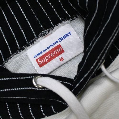 supreme コムデギャルソン 14SS パーカープルオーバー白L登坂