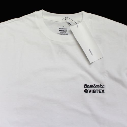 Fresh Service フレッシュサービス 23SS VIBTEX for FreshService S/S CREW NECK TEE Tシャツ  L ホワイト - ブランド古着買取・販売unstitchオンラインショップ