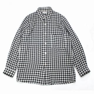 BEDj.w.FORD �٥åɥե����� 21AW Wardrobe shirt check pattern �����å������ 0 �֥�å�/�ۥ磻��