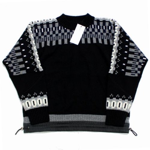 sacai サカイ 21AW Wool Knit Pullover ニット 2 ブラック - ブランド ...