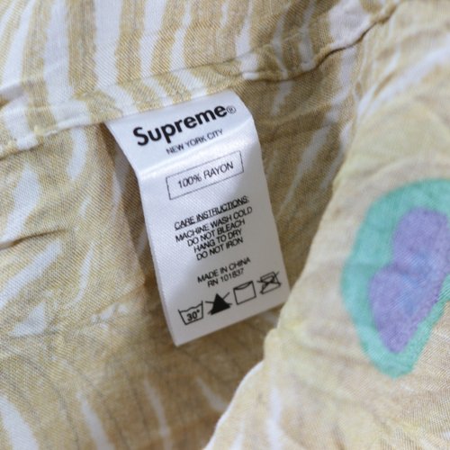 Supreme シュプリーム 16SS Peacock Shirt ピーコックシャツ S ホワイト -  ブランド古着買取・販売unstitchオンラインショップ