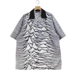 PLEASURES  JOY DIVISION ץ쥸㡼 祤ǥ WAVES S/S SHIRT Ⱦµ L ۥ磻