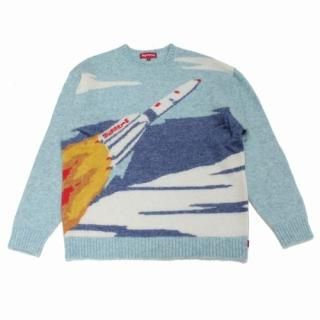 Supreme ����ץ꡼�� 22AW Rocket Sweater �����åȥ������� �˥å� L �֥롼