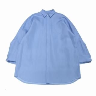 sacai ������ 23SS DOUBLE-FACED SILK COTTON SHIRT DRESS ���륯���åȥ� ����� �ɥ쥹 ���ԡ���