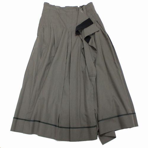 sacai サカイ 21SS Suiting Skirt スイッチングスカート 2 カーキ 