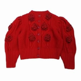 SIIILON �������� 19AW Genuine knit cardigan �����˥奤�� �˥å� �����ǥ����� F ��å�