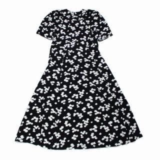 THE SHINZONE ���󥾡��� 23SS MET DRESS ��åȥɥ쥹 �ե��ץ��ȥ��ԡ��� 36 �֥�å�