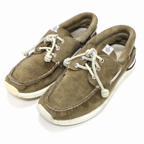 VISVIM ヴィズヴィム AMERICANA DECK-FOLK スエードデッキシューズ スニーカー 9 ブラウン -  ブランド古着買取・販売unstitchオンラインショップ