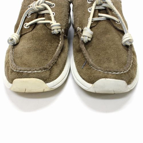 VISVIM ヴィズヴィム AMERICANA DECK-FOLK スエードデッキシューズ スニーカー 9 ブラウン -  ブランド古着買取・販売unstitchオンラインショップ