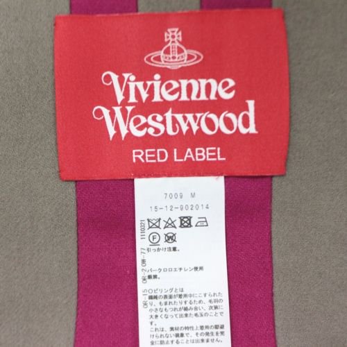 Vivienne Westwood REDLABEL ヴィヴィアンウエストウッド レッドレーベル ワッペン ストライプ ストール -  ブランド古着買取・販売unstitchオンラインショップ