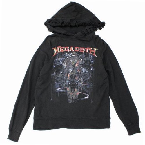 R13 megadeath print hoodie XS