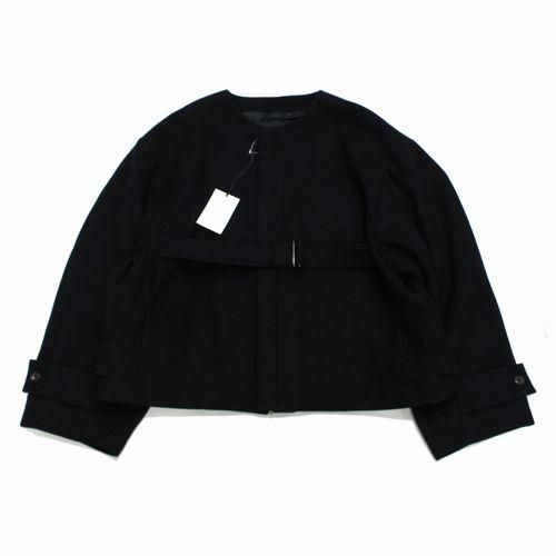 stein シュタイン 20AW NO COLLAR BELTED JACKET ノーカラー ...