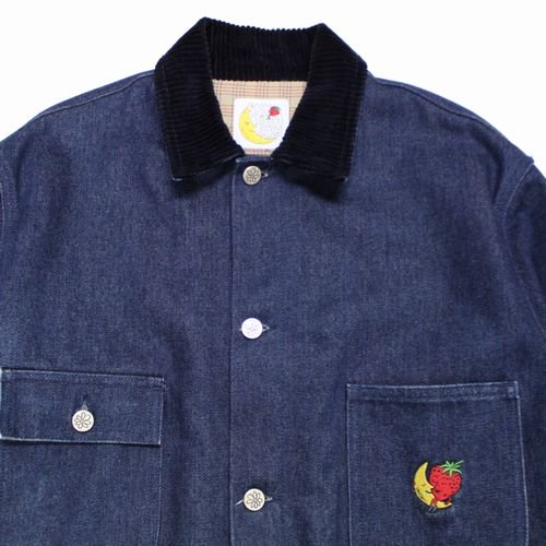 SKY HIGH FARM スカイハイファーム Denim Chore Jacket デニム ジャケット M インディゴ -  ブランド古着買取・販売unstitchオンラインショップ