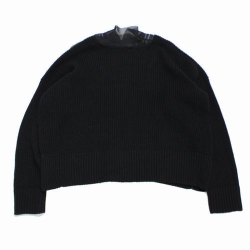 sacai サカイ 20AW Fabric Combo Pullover ニット 1 ブラック -  ブランド古着買取・販売unstitchオンラインショップ