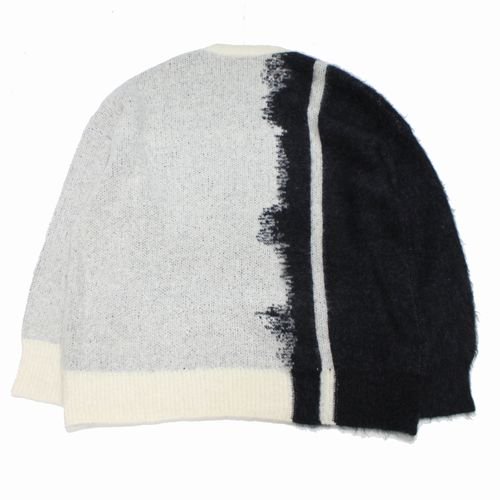 SHINYA KOZUKA シンヤ コズカ 21AW LINE knit ニット S/M ホワイト×ブラック -  ブランド古着買取・販売unstitchオンラインショップ