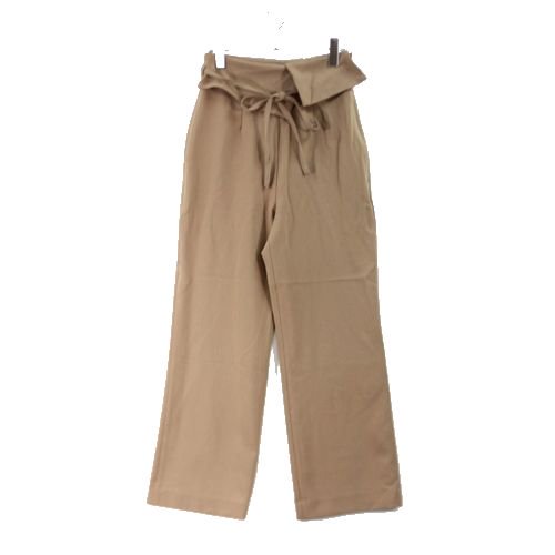 Eaphi 23SS asymmetry wrap belt pants 0 ブラウン - ブランド古着買取・販売unstitchオンラインショップ