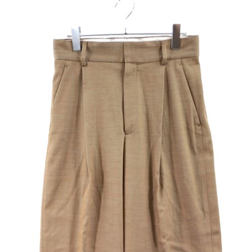 6(ROKU) ロク 20SS TUCK PANTS タックパンツ 38 ブラウン - ブランド古着買取・販売unstitchオンラインショップ