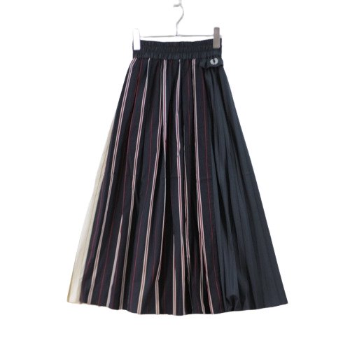 FRED PERRY フレッドペリー 20SS Pleated Striped Skirt プリーツ