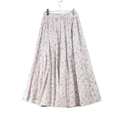 nestRobe ネストローブ 21SS [UpcycleLino] flowers tail flare skirt テールフレアスカート  ラベンダー - ブランド古着買取・販売unstitchオンラインショップ