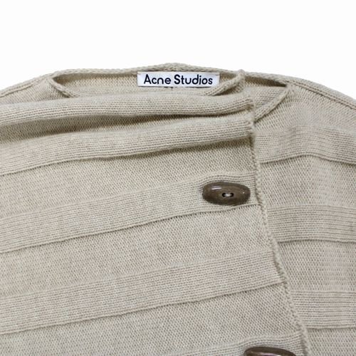 Acne Studios アクネ ストゥディオズ カーディガン XS ベージュ - ブランド古着買取・販売unstitchオンラインショップ