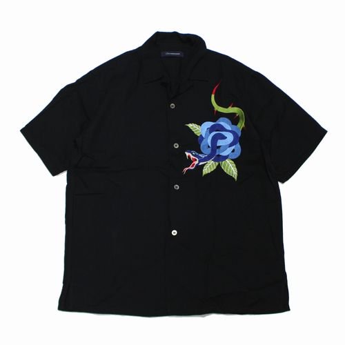 John UNDERCOVER ジョン アンダーカバー 17SS STUDIOS 別注 Embroidery open collar shirt  半袖シャツ 3 - ブランド古着買取・販売unstitchオンラインショップ