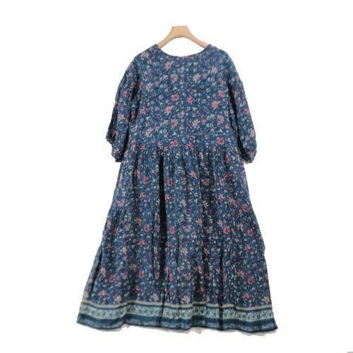 ピンクハウスワンピースブルー花柄