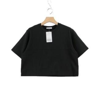 Deuxieme Classe �ɥ����������� ���饹 23SS EVERYDAY I LIKE Cropped T����� �֥�å�