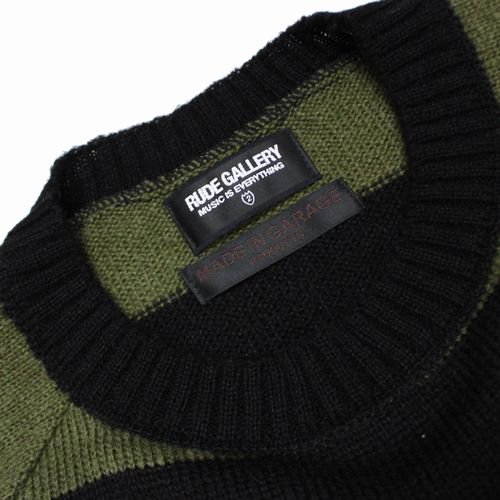 RUDE GALLERY ルードギャラリー 23AW BORDER KNIT ボーダー