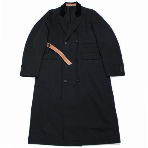 SUNSEA サンシー 20AW BLACK DOUBLE-BREASTED COAT コート 2 ブラック -  ブランド古着買取・販売unstitchオンラインショップ