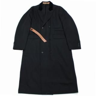 SUNSEA 󥷡 20AW BLACK DOUBLE-BREASTED COAT  2 ֥å