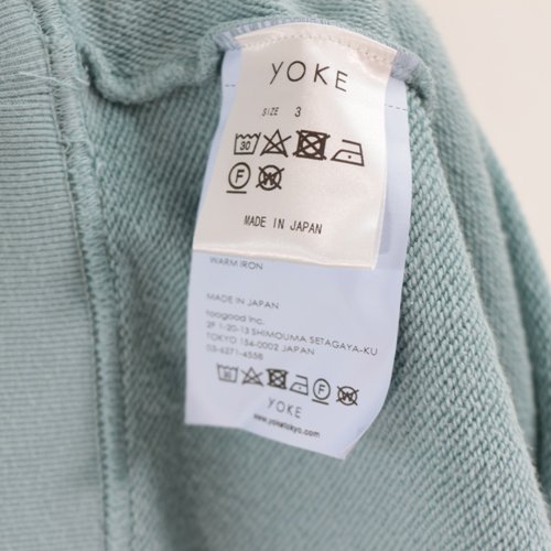 YOKE ヨーク 23SS GARMENT DYE YOKE SWEAT SHIRT スウェット 3 ミント ...