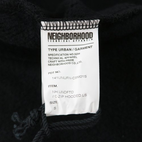 NEIGHBORHOOD × UNDEFEATED 14SS NH.UNDFTD/C-ZIP HOODED.LS パーカー S ブラック -  ブランド古着買取・販売unstitchオンラインショップ