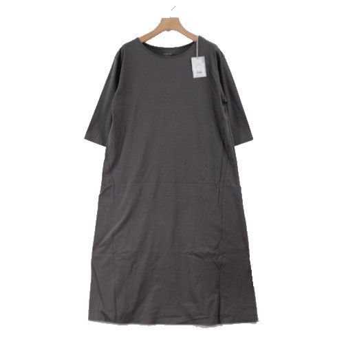 evam eva エヴァム エヴァ 19SS cut&sew one-piece ワンピース M チャコール -  ブランド古着買取・販売unstitchオンラインショップ