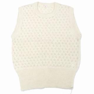 MASU २桼 20AW LACE KNIT VEST 졼˥åȥ٥ 46 ۥ磻