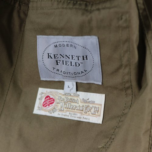 KENNETH FIELD ケネスフィールド WADING FISHING JACKET オイルド フィッシング ジャケット L カーキ -  ブランド古着買取・販売unstitchオンラインショップ